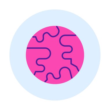 earth icon, vector illustration simple design