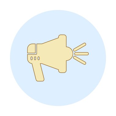 megafon simgesi vektörü web ve mobil tasarımınız için beyaz arkaplanda izole edilmiş, megafon logosu konsepti 