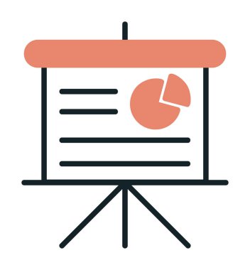  Pasta grafiği vektör illüstrasyonu