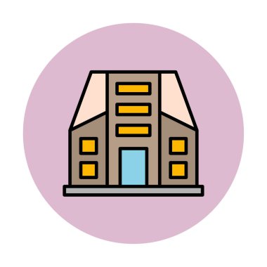 Şehir İnşa Ağı simgesi, vektör illüstrasyonu