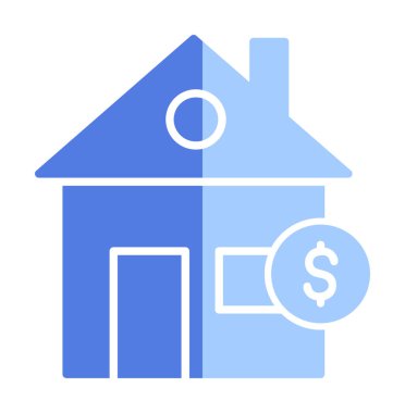 Emlak simgesi vektör illüstrasyon grafik şablonu 