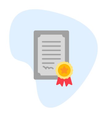  Basit sertifika vektör illüstrasyon tasarımı