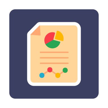 Analiz web simgesi vektör illüstrasyonu    