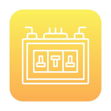 Sigorta kutusu mu? Web simgesi basit tasarım