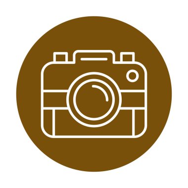 fotoğraf makinesi simgesi, vektör illüstrasyonu 