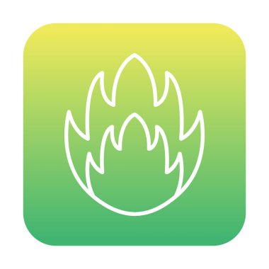 Ateş simgesi tasarımının vektör illüstrasyonu