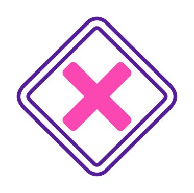 Tahriş simgesi için vektör illüstrasyonu  