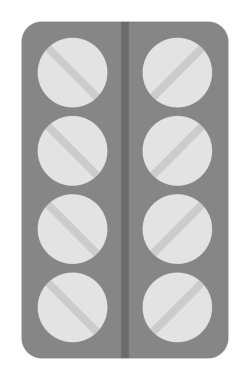 Modern İlaç simgesinin vektör illüstrasyonu                           