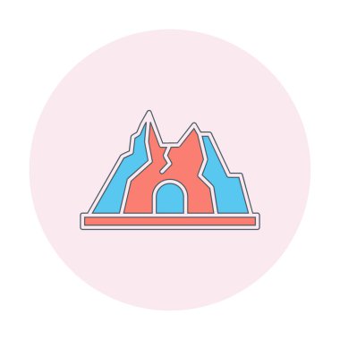 Simge dağındaki baston, vektör 