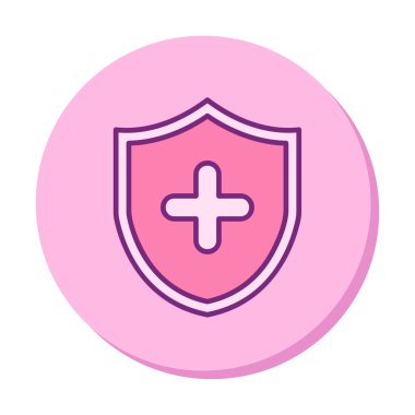 çapraz simgeli kalkan, vektör illüstrasyonu 