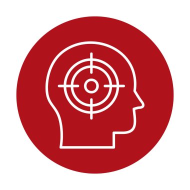 hedef simge, vektör illüstrasyonu basit tasarım