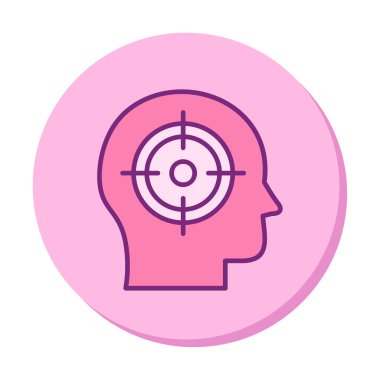 hedef simge, vektör illüstrasyonu basit tasarım