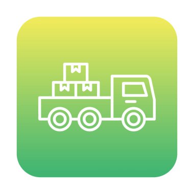 Kamyonet simge vektör çizim