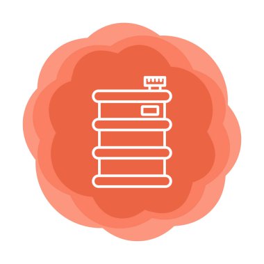 Fıçı ikonu. Vektör İllüstrasyonu