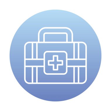 İlk yardım kiti vektör illüstrasyonu