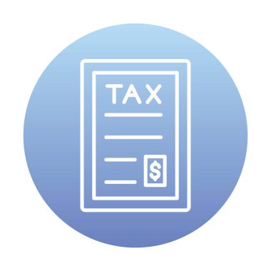 vergi ödeme ikonu vektör illüstrasyonu