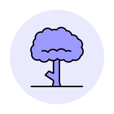 ağaç web simge vektör çizim