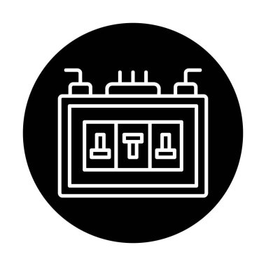 Sigorta kutusu mu? Web simgesi basit tasarım