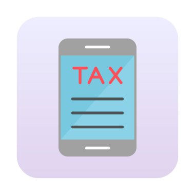 akıllı telefon simgesi, vektör illüstrasyonu basit tasarım