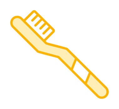 Diş fırçası simgesi element vektör illüstrasyonu