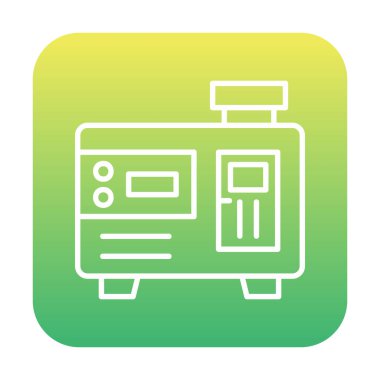 Elektrik jeneratörü satır simgesi biçimi