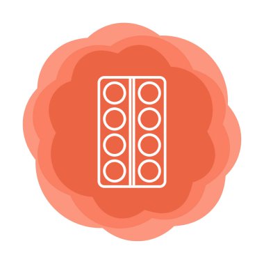 Modern İlaç simgesinin vektör illüstrasyonu                           