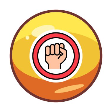 Irkçılık yok, vektör illüstrasyonu 