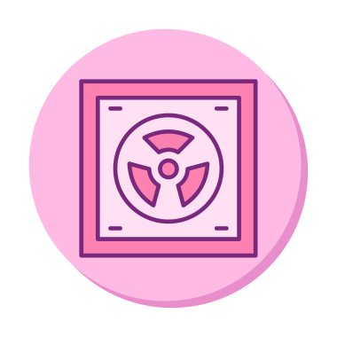 Radyoaktif simge, vektör illüstrasyonu