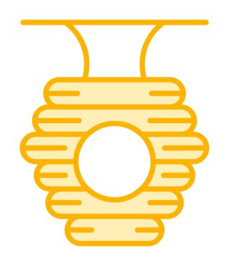 Arı kovanı simgesi vektör illüstrasyonu