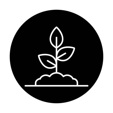 filizlenme simgesi, vektör illüstrasyonu  