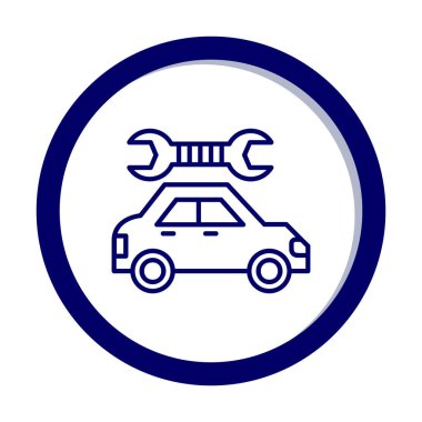 araba servisi, bakım vektörü illüstrasyon tasarımı 