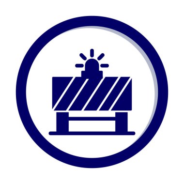 Yol Bariyeri vektör simgesi tasarımı