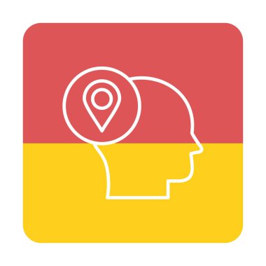 konum düz simge. harita navigasyonu