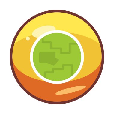 earth icon, vector illustration simple design