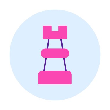 Satranç kalesi için vektör simgesi