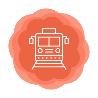 tren vektör simgesi modern basit illüstrasyon