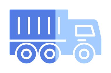 kamyon simgesi, vektör illüstrasyonu