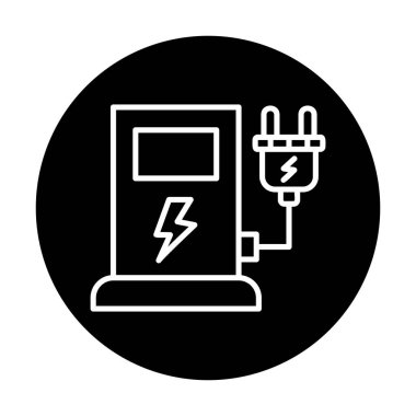 İstasyon simgesi tasarımı, vektör illüstrasyonu yükleniyor