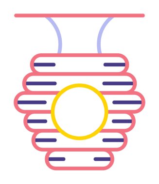 Arı kovanı simgesi vektör illüstrasyonu