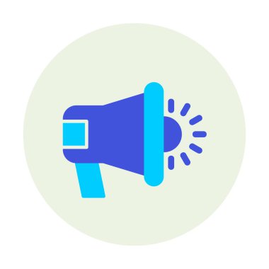 megafon simgesi vektörü web ve mobil tasarımınız için beyaz arkaplanda izole edilmiş, megafon logosu konsepti 