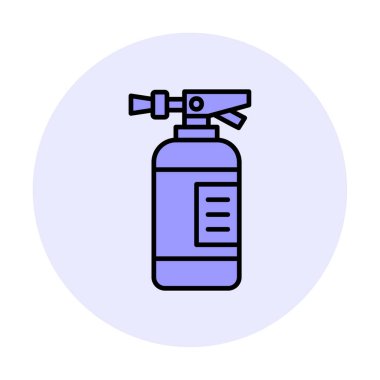 Yangın söndürücüsü. Web simgesi vektörü