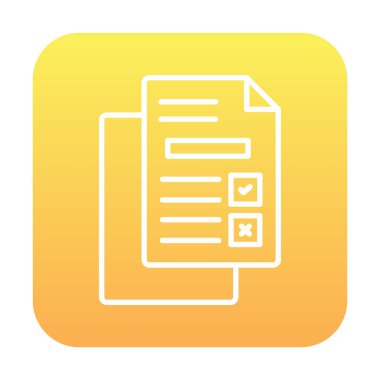 belgelerin vektör çizimi simgesi  