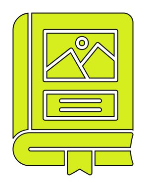 Fotoğraf Albümü vektör simgesi modern vektör illüstrasyonu