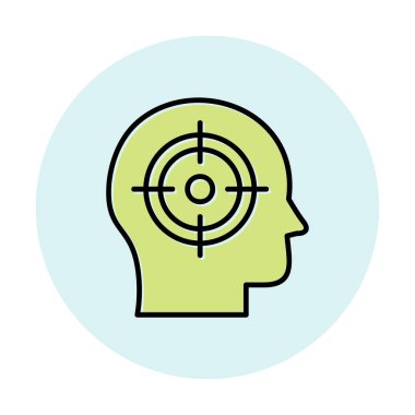 hedef simge, vektör illüstrasyonu basit tasarım