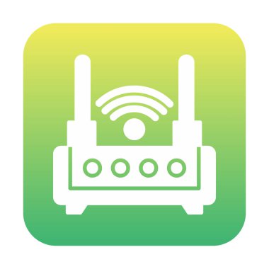  Wi-fi yönlendirici vektör illüstrasyonu