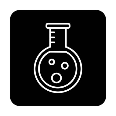 Zehir. Web simgesi basit illüstrasyon 