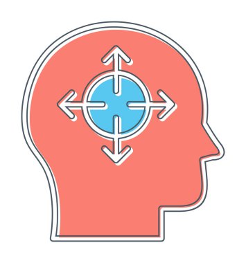 Karar satırı simgesi vektör çizimi tasarımı