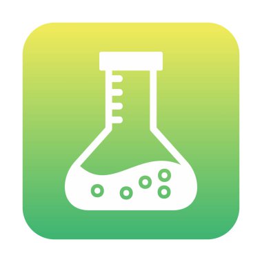 Matara ikonu. Laboratuvar ekipmanları. vektör illüstrasyonu.                     