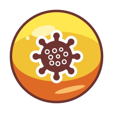 Corona virüs simgesi, covid-19 salgın hastalık sembolü, çizgi biçimi vektör simgesi