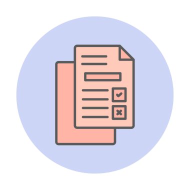 belgelerin vektör çizimi simgesi  